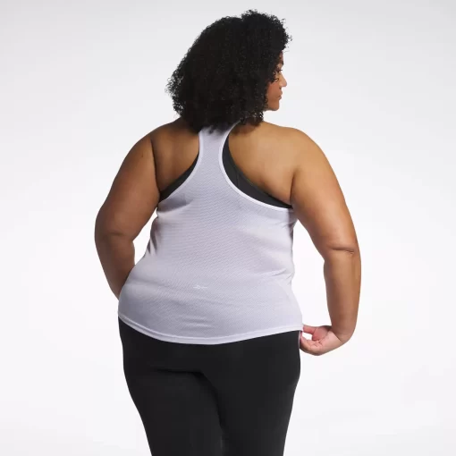 Tank Tops | Reebok Tank Tops Workout Ready Mesh Back Tank Top (Plus Size)